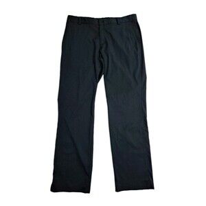 Nike Golf Pants Men's 34x32 Black Drifit Chinos Dress Tech Flat Front Stretch